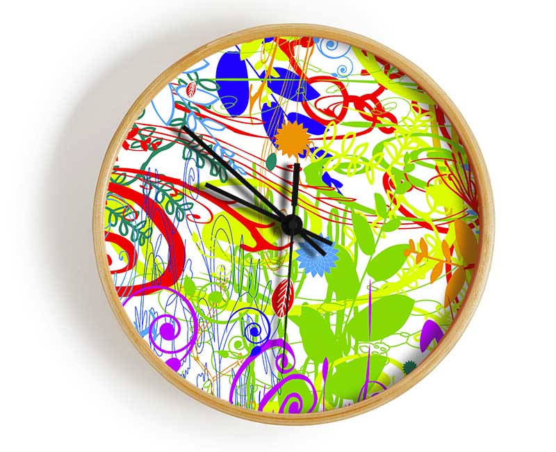 Summer Delight Clock - Wallart-Direct UK