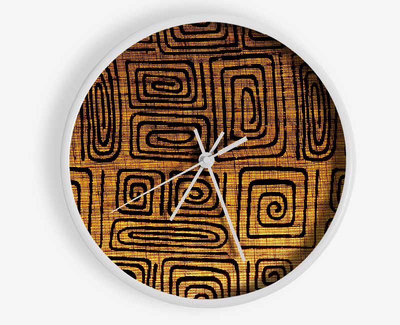 The Golden Maze Clock - Wallart-Direct UK