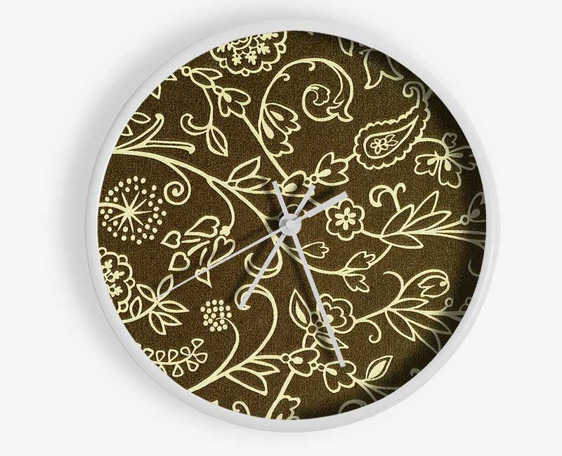 Paisley Greens Clock - Wallart-Direct UK