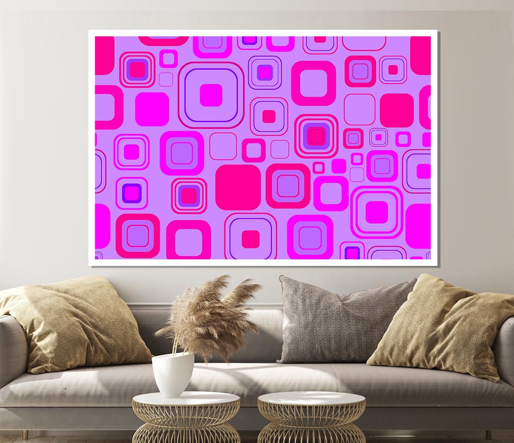 Lavender Pinks Print Poster Wall Art