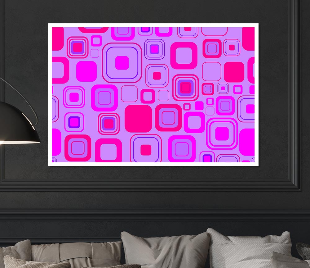 Lavender Pinks Print Poster Wall Art