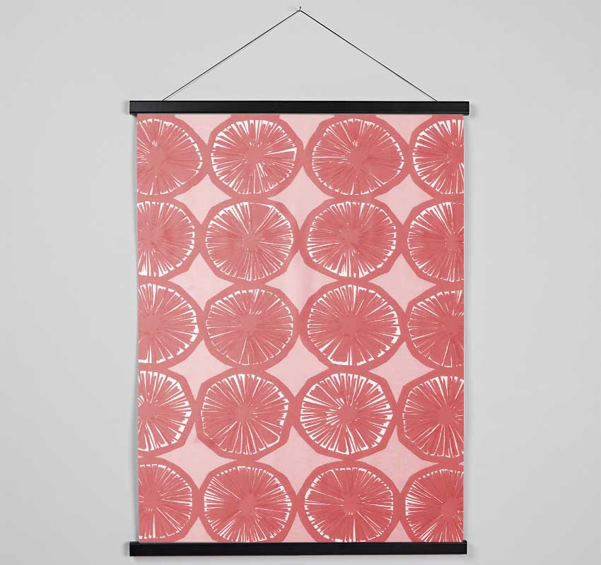 Segment Intervention Pink Hanging Poster - Wallart-Direct UK