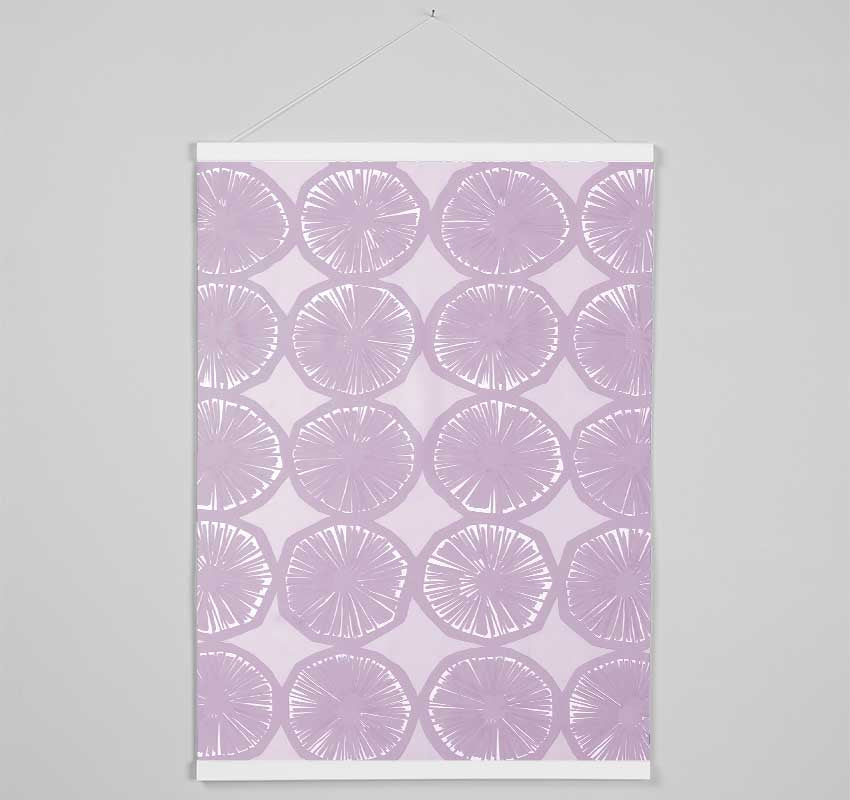 Segment Intervention Lilac Hanging Poster - Wallart-Direct UK