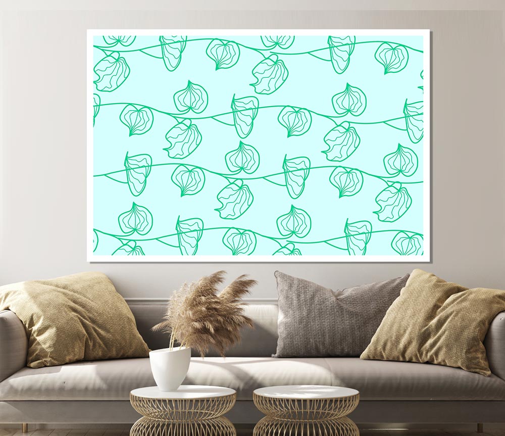 Leaf Chain Print Poster Wall Art