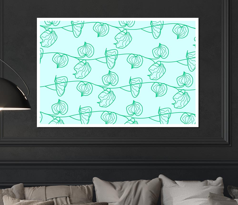 Leaf Chain Print Poster Wall Art