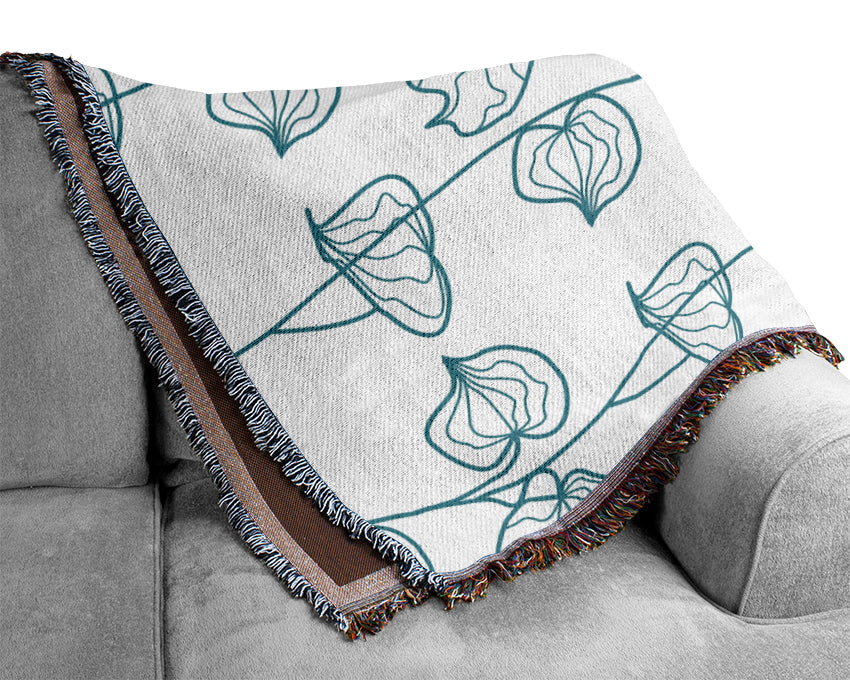 Leaf Chain Woven Blanket