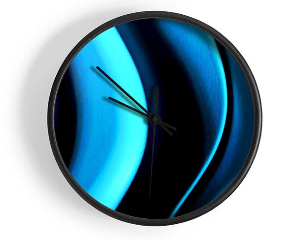 Depths Of Blue Clock - Wallart-Direct UK