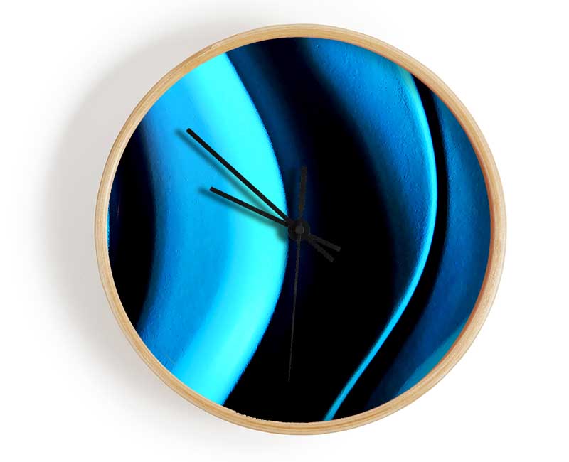 Depths Of Blue Clock - Wallart-Direct UK