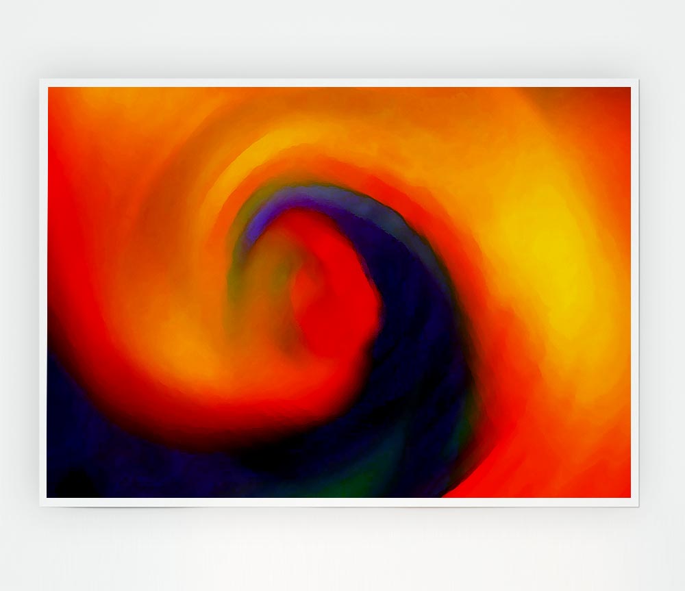 Hurricane Rainbow Print Poster Wall Art