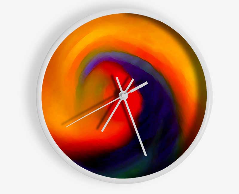 Hurricane Rainbow Clock - Wallart-Direct UK