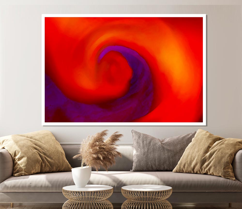 Whirlwind Of Colours Print Poster Wall Art