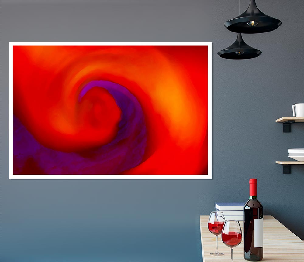 Whirlwind Of Colours Print Poster Wall Art