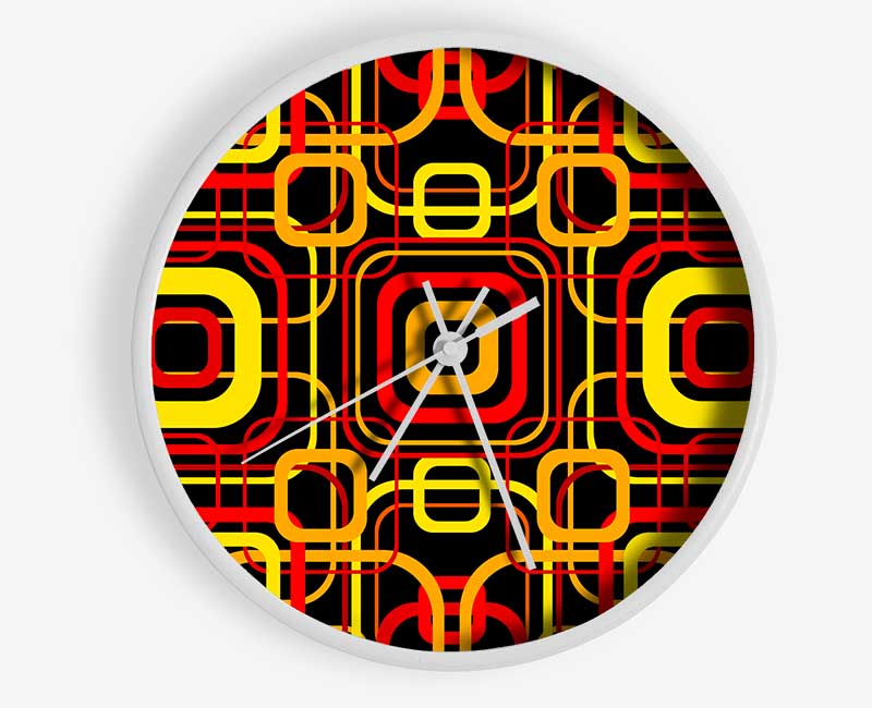 Transcending Squares Clock - Wallart-Direct UK