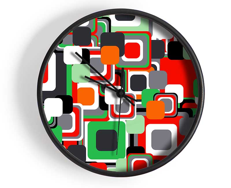 City Blocks Clock - Wallart-Direct UK