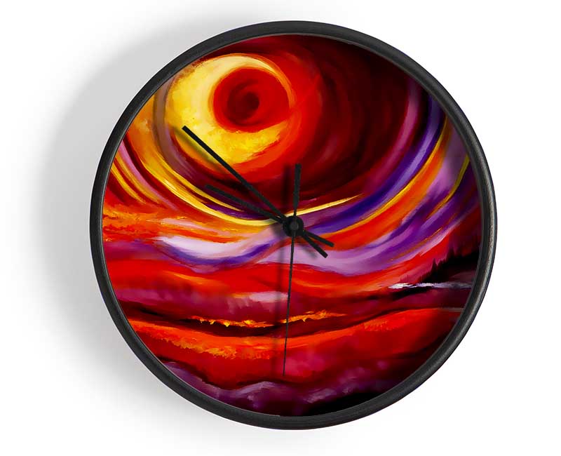 The Distant Planet Ocean Rainbow Clock - Wallart-Direct UK