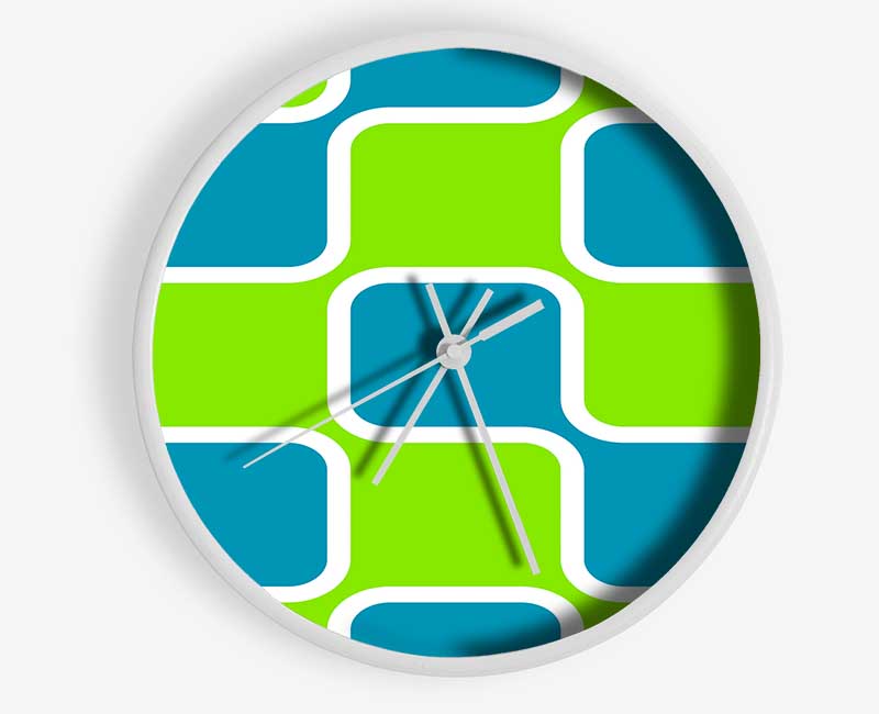 Puzzle Of Squares Clock - Wallart-Direct UK