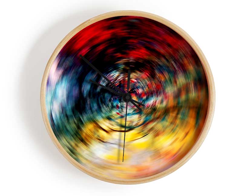 Rainbow Time Warp Clock - Wallart-Direct UK