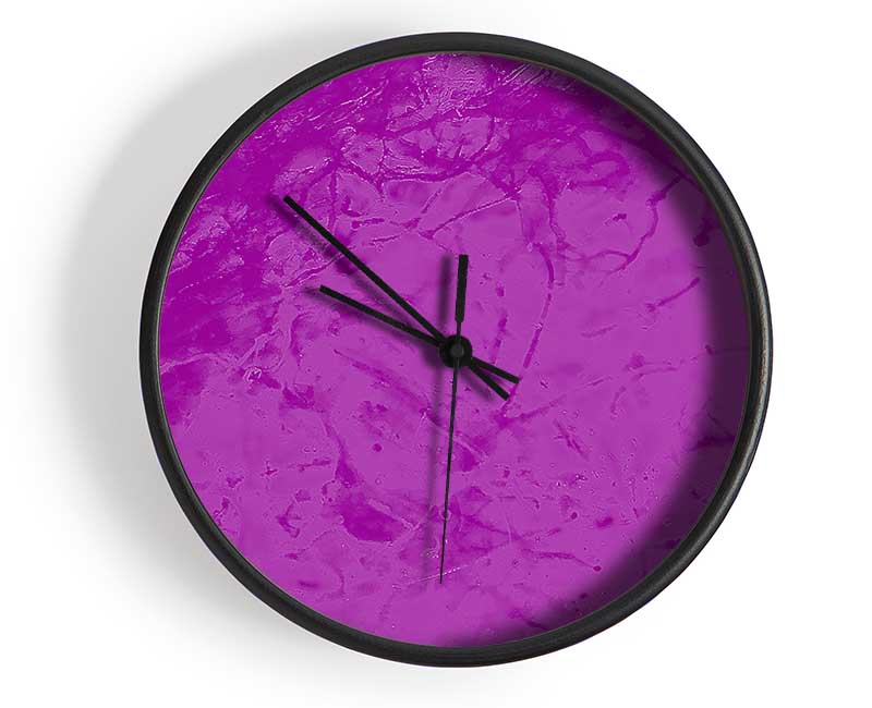 Purple On Purple Clock - Wallart-Direct UK