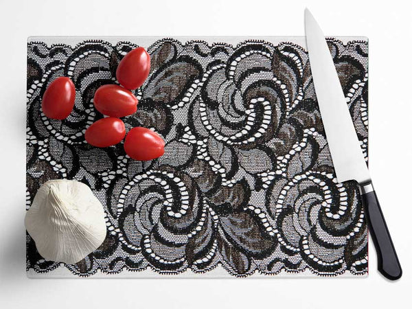 Feathering Beauty Glass Chopping Board