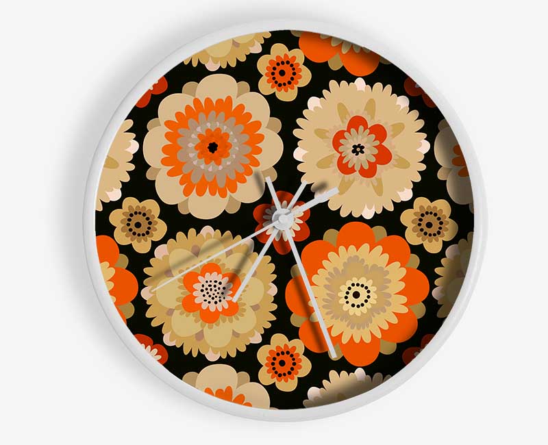 De Fleur Clock - Wallart-Direct UK