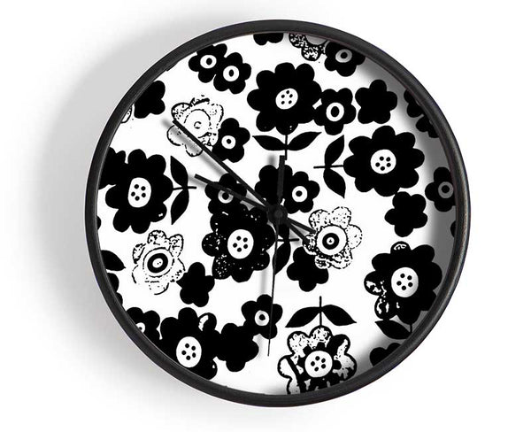 Romance In The Flowers Clock - Wallart-Direct UK