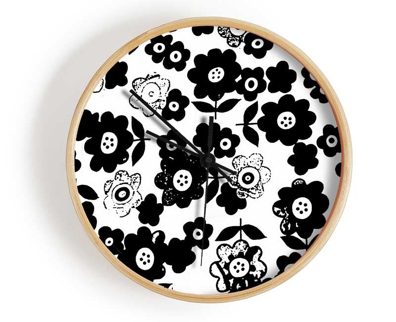 Romance In The Flowers Clock - Wallart-Direct UK