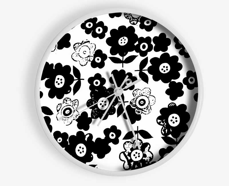 Romance In The Flowers Clock - Wallart-Direct UK