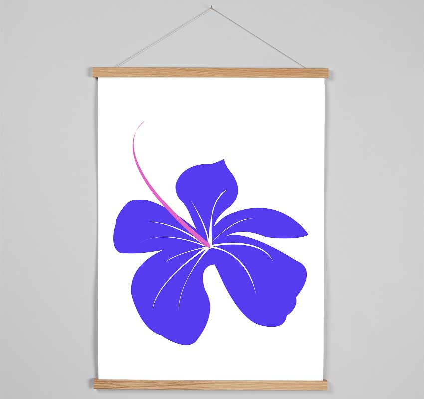 Purple Bloom Hanging Poster - Wallart-Direct UK