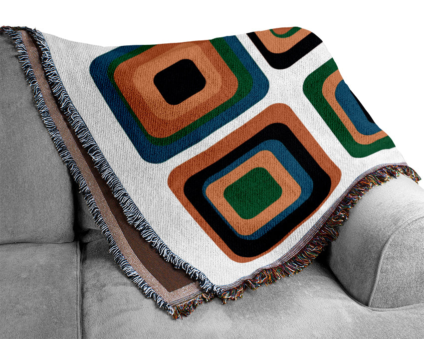 Blocks Of Colour Woven Blanket