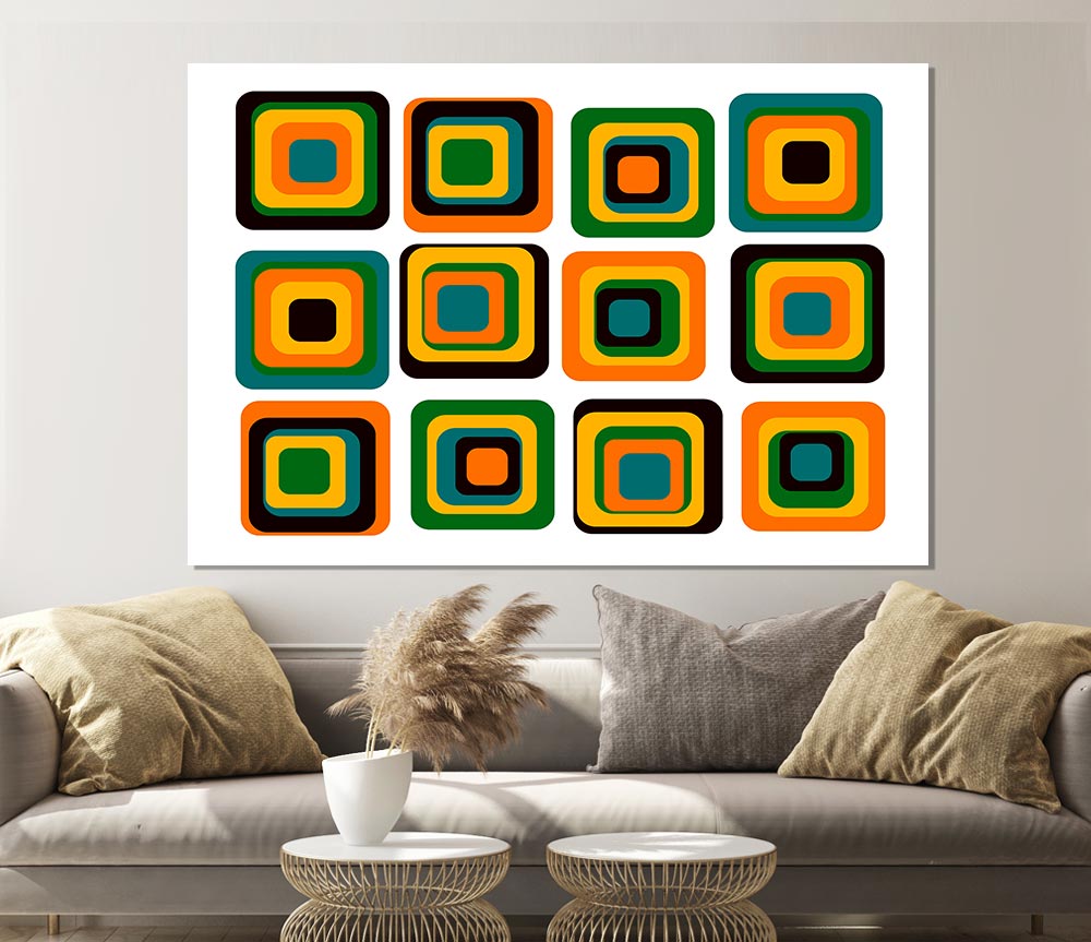 Blocks Of Colour Print Poster Wall Art