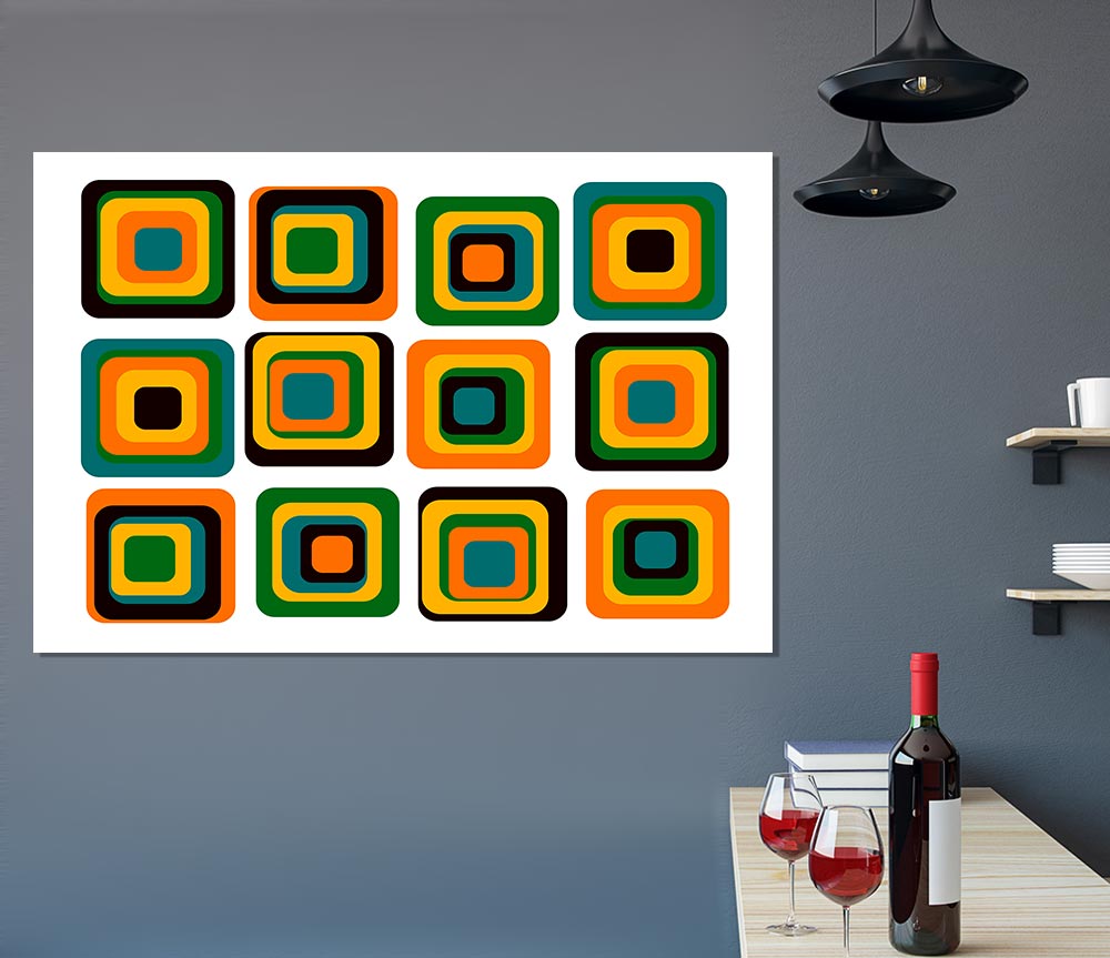 Blocks Of Colour Print Poster Wall Art