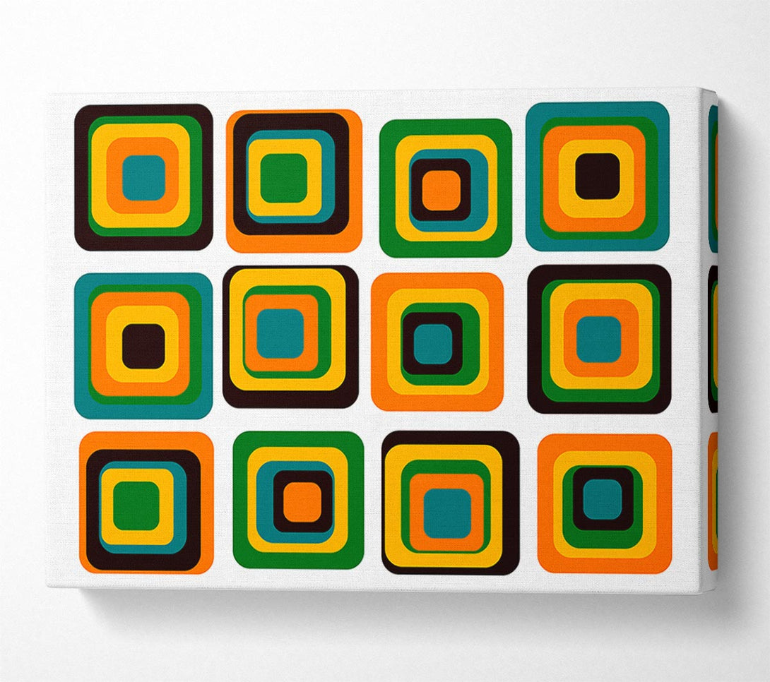 Picture of Blocks Of Colour Canvas Print Wall Art