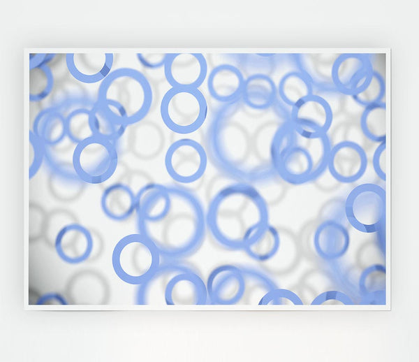 Ice Bubbles Print Poster Wall Art