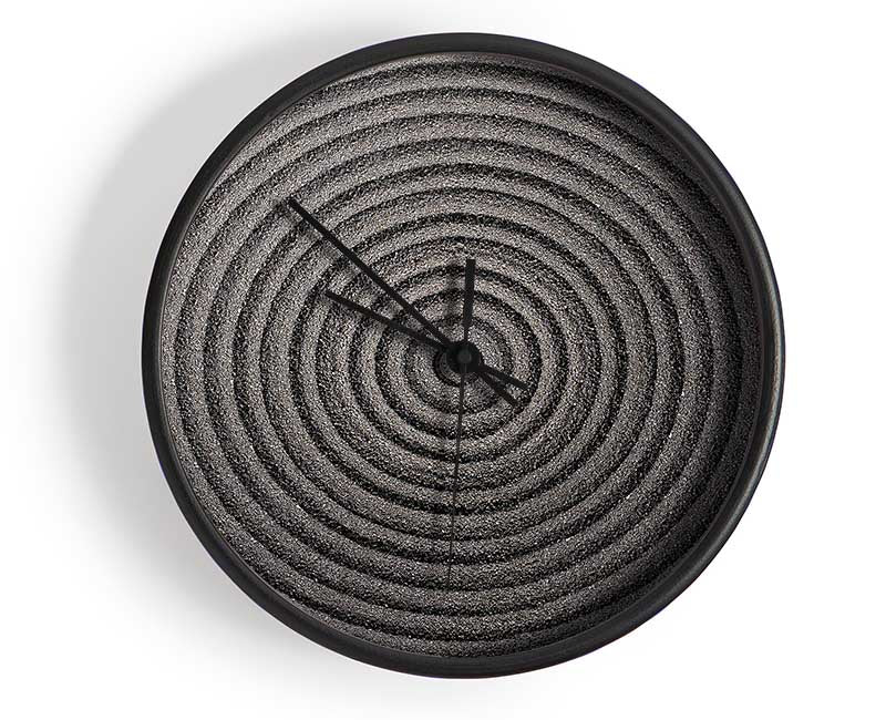 Perfect Circular Sand Formation zen Clock - Wallart-Direct UK