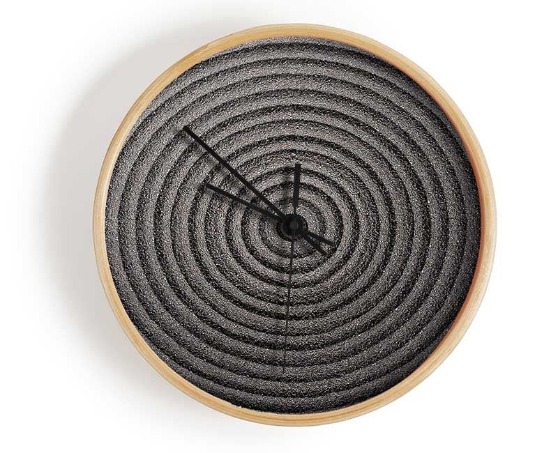 Perfect Circular Sand Formation zen Clock - Wallart-Direct UK