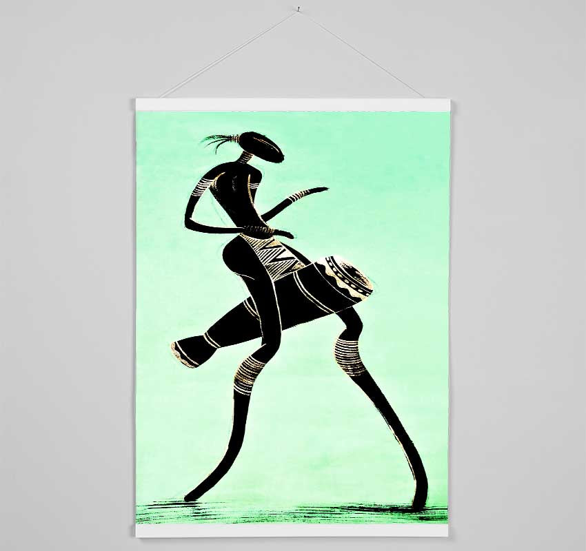 African Tribal Dancer Hanging Poster - Wallart-Direct UK