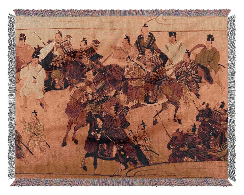 Muromachi Samurai Battle Woven Blanket