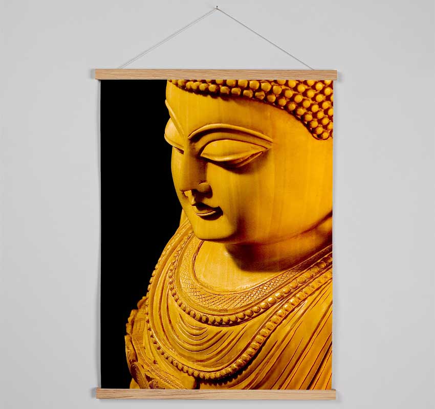 Buddha In Golden Light Hanging Poster - Wallart-Direct UK