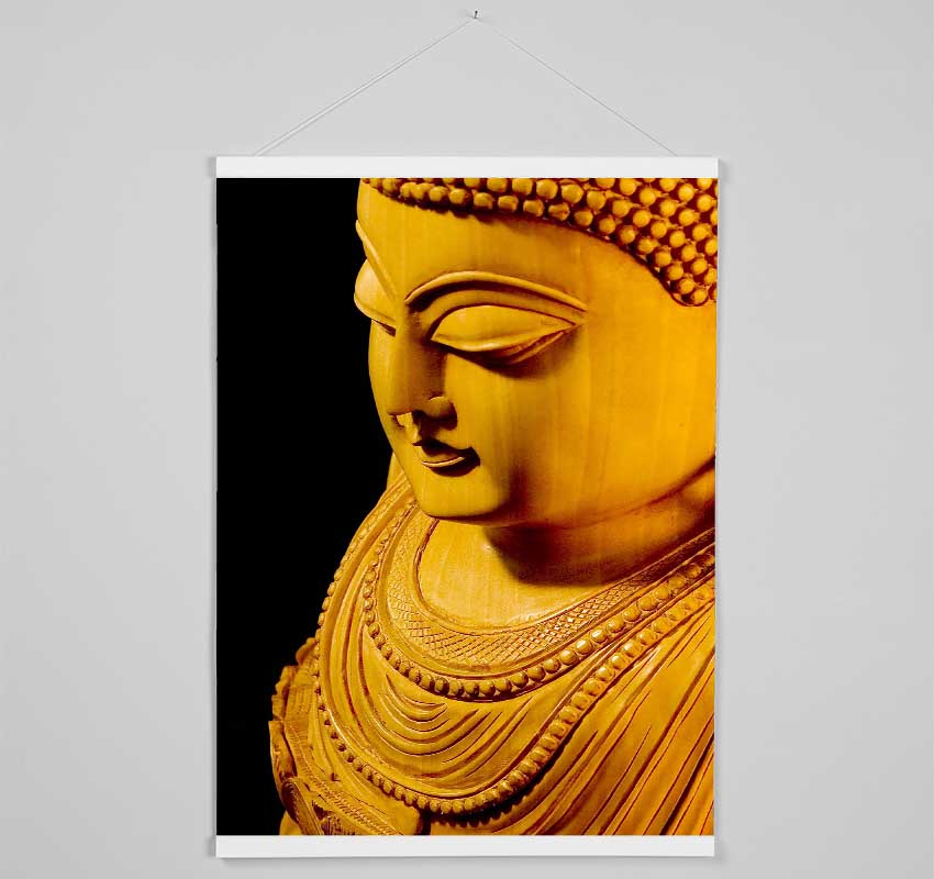 Buddha In Golden Light Hanging Poster - Wallart-Direct UK