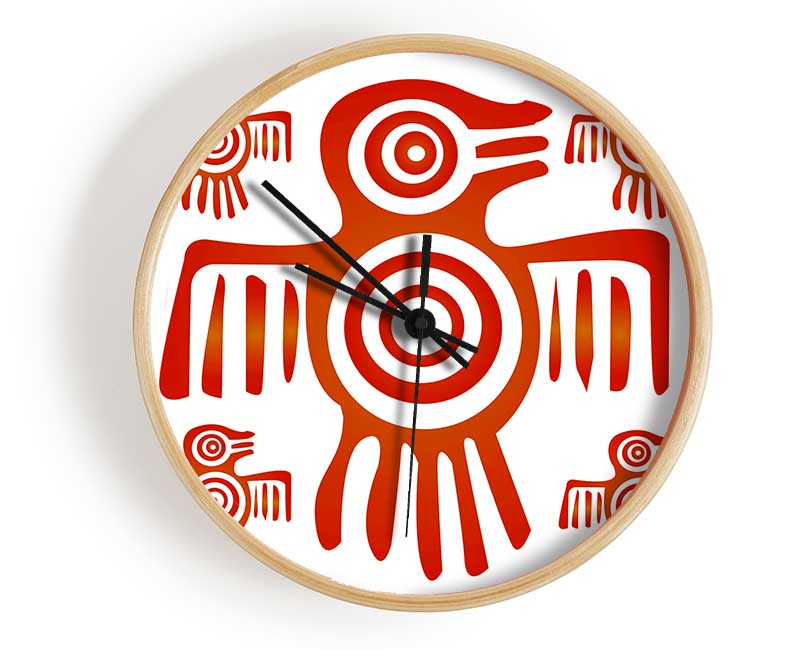 Aztec Symbol Clock - Wallart-Direct UK