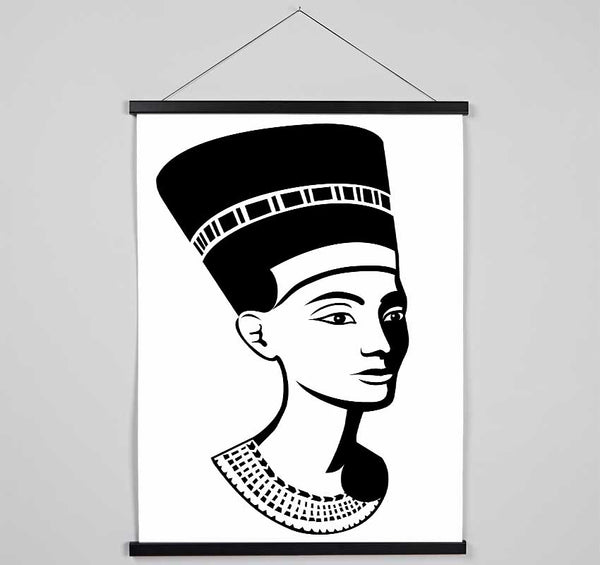 Egyptian Nefertiti B n W Hanging Poster - Wallart-Direct UK