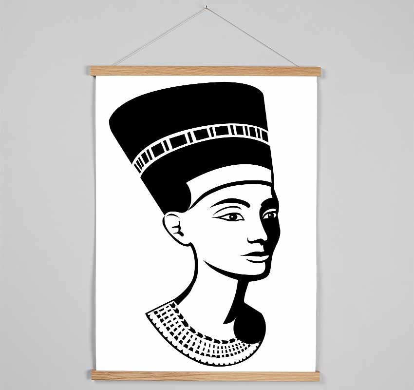 Egyptian Nefertiti B n W Hanging Poster - Wallart-Direct UK