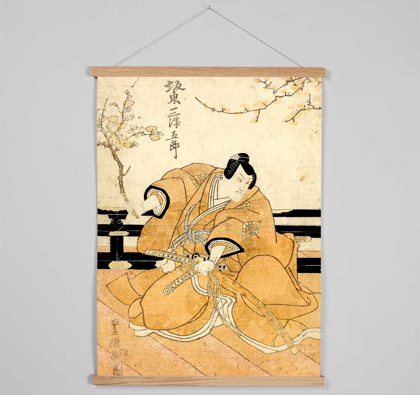 Japanese Samurai Warrior Hanging Poster - Wallart-Direct UK