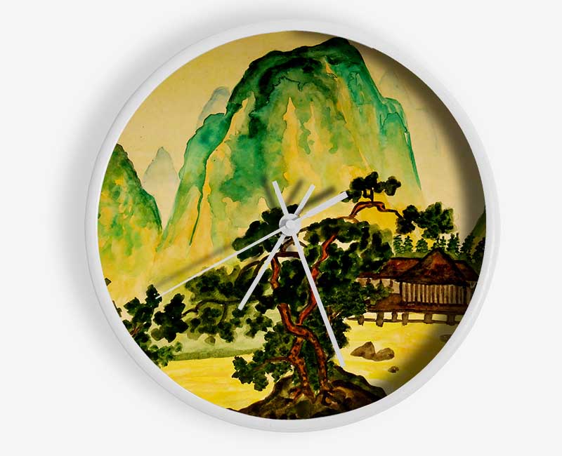 Japanese Bonsai Gardens Clock - Wallart-Direct UK