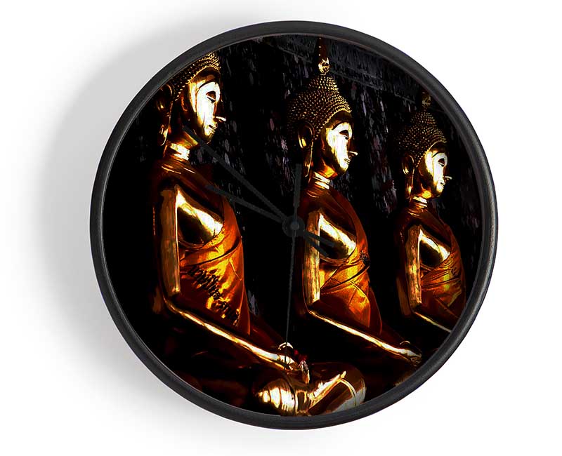 The Light Of The Golden Buddha Clock - Wallart-Direct UK