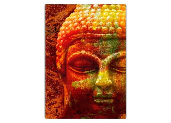 Retro Orange Yellow Buddha