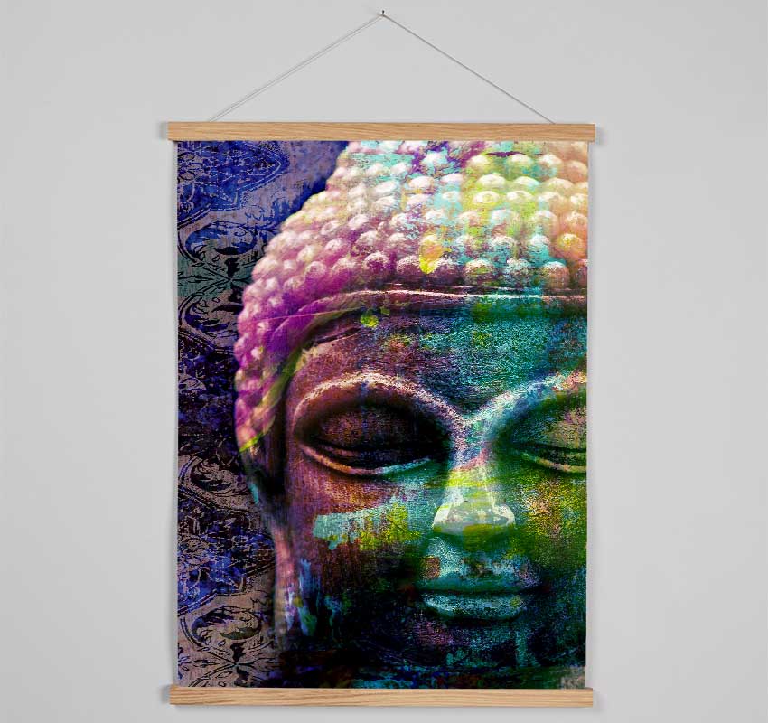 Retro Rainbow Buddha Hanging Poster - Wallart-Direct UK