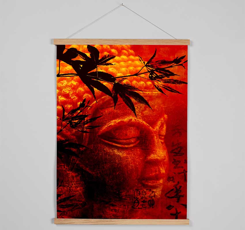 Bamboo Buddha Burnt Orange Hanging Poster - Wallart-Direct UK