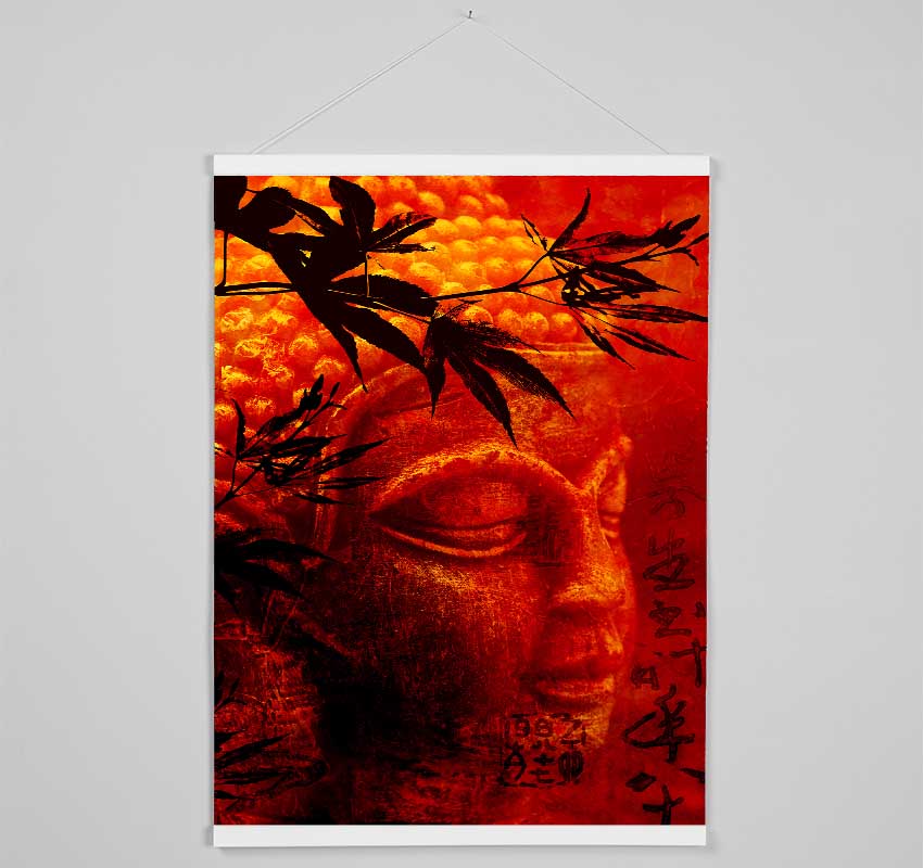 Bamboo Buddha Burnt Orange Hanging Poster - Wallart-Direct UK