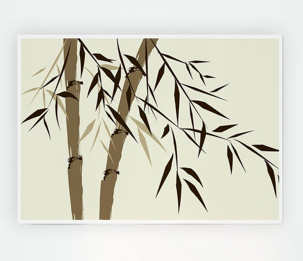 Chinese Bamboo Painting Print Poster Wall Art